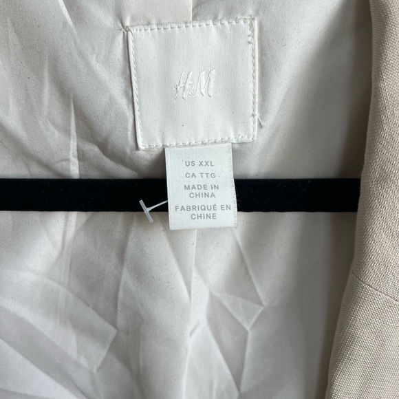Linen blend oversized h&m blazer - Picture 2 of 4